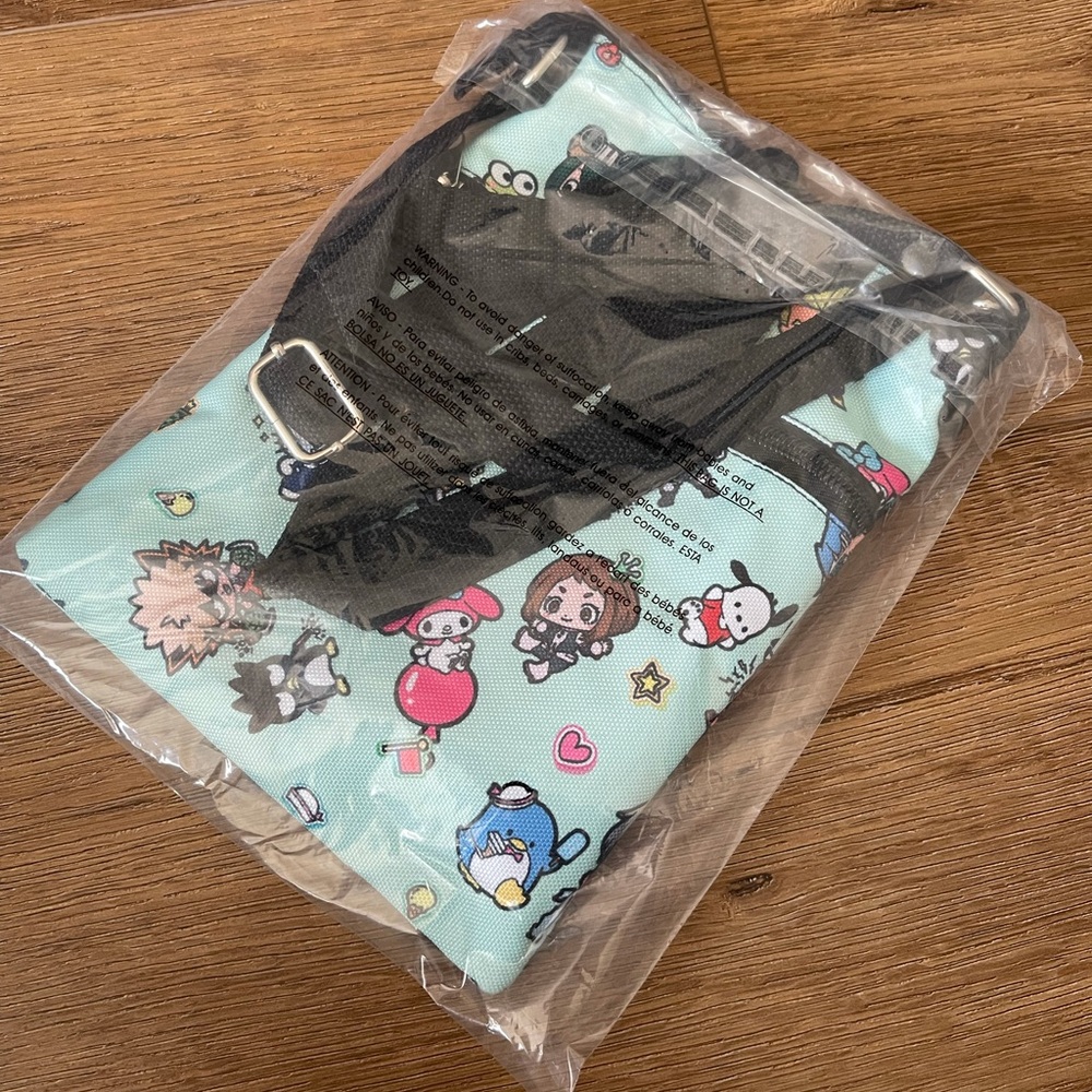 SANRIO (MY HERO ACADEMIA)-NWT Canvas Crossbody Bag - Picture 6 of 14